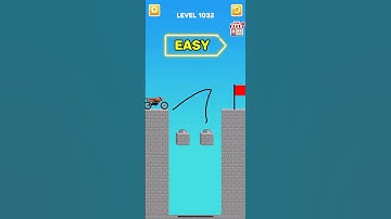 draw bridge puzzle game level 1032 #gaming #drawing #Shorts