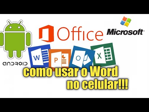 Como usar o Word no celular pelo App office mobile ,da Microsoft