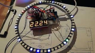 NTP clock on 2 displays: with 14-segment and 60leds ring (1)