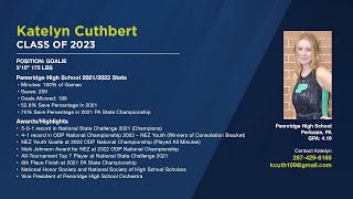 RR Katelyn Cuthbert Water Polo - Class of 2023