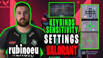 rubinoeu Valorant Settings Sensitivity Keybinds Crosshair and Setup 2021