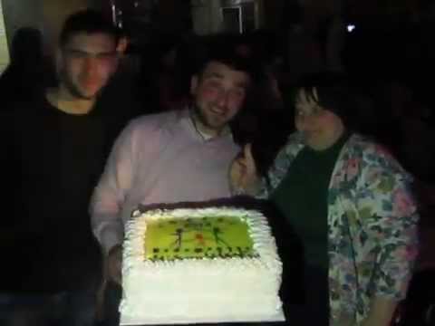 საქსტატი. საქსტატის ლოგოთი გაფორმებული ტორტი.ნაძალადევის მე-4 სექტორის კორპორატიული საღამო.