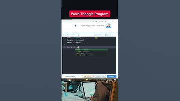Word Triangle Program || #Python Problem #ccbp #nxtwave || Tum Tum