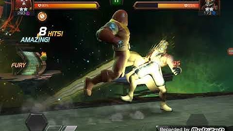 Unstoppable colossus vs Star Lord fight Contest of champions (IOS/Android )