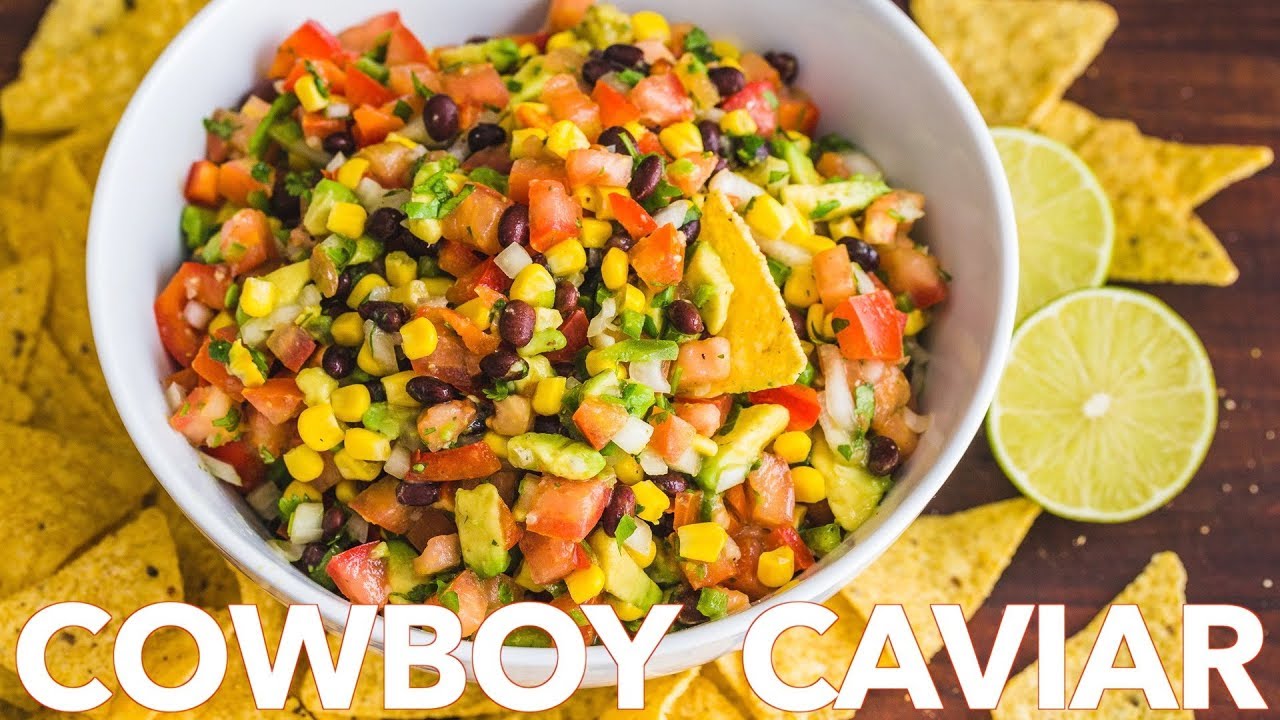 ⁣Homemade Cowboy Caviar Salsa Recipe | Texas Caviar Party Dip