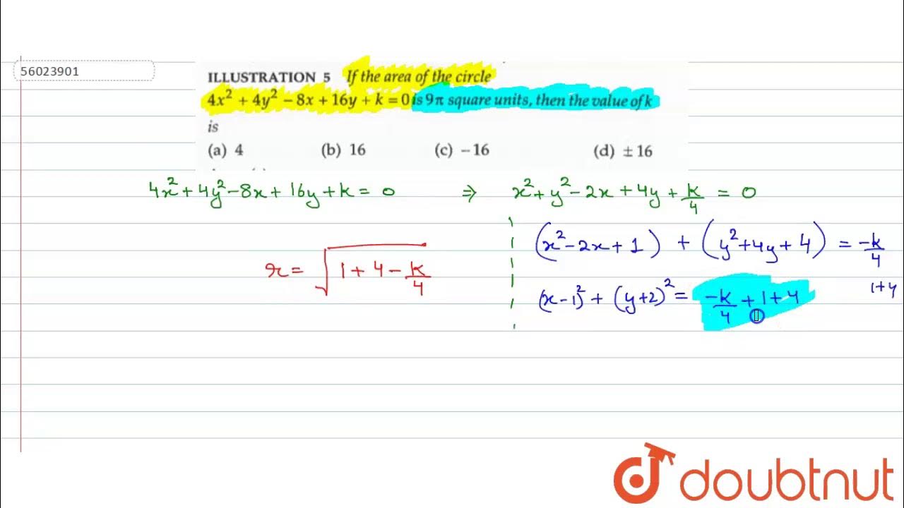 If The Area Of The Circle 4x 2 4y 2 8x 16y k 0 Is 9pi Square if-the-area-of-the-circle-4x-2-4y-2-8x-16y-k-0-is-9pi-square