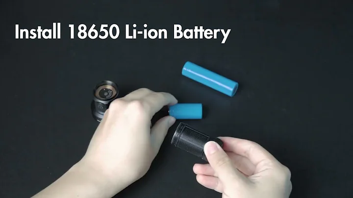 urFlamp V63: Install 18350 & 18650 Batteries