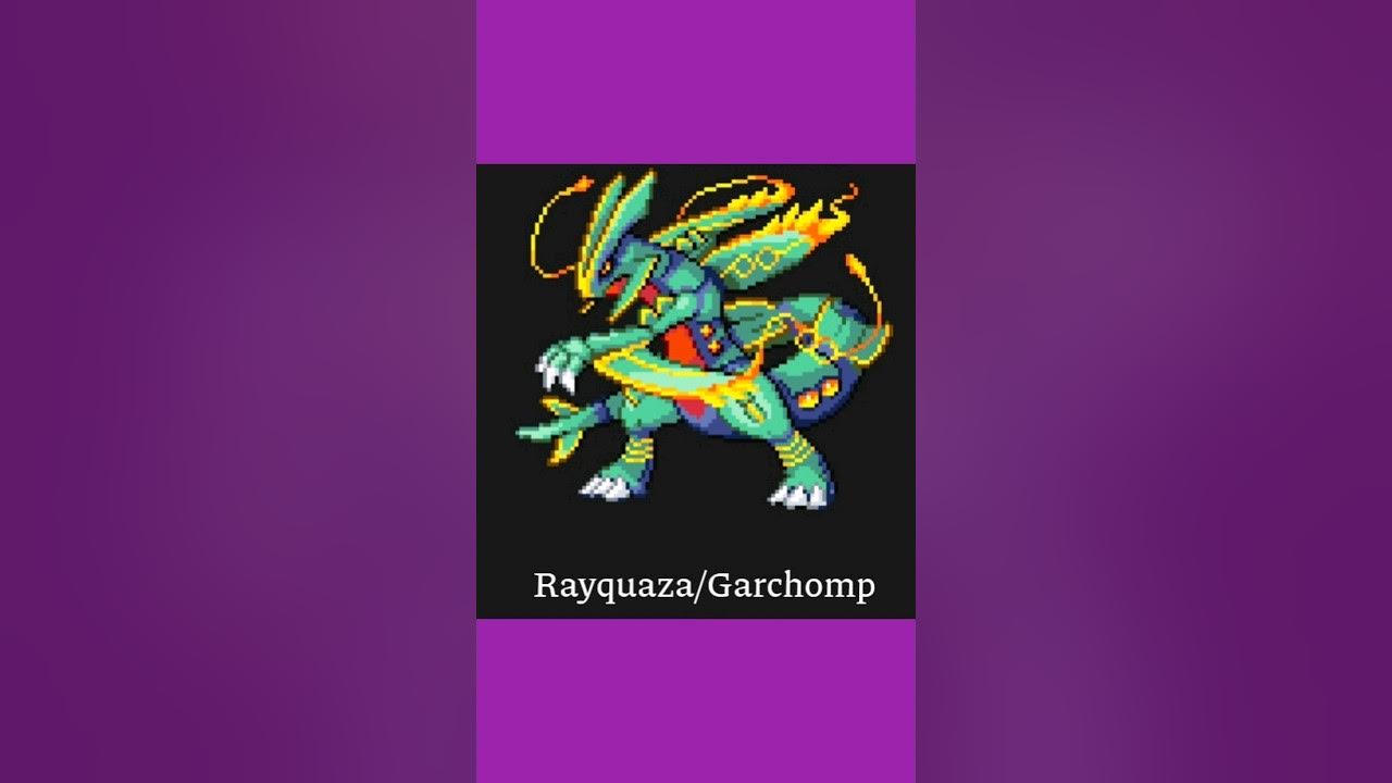 Rayquaza Fan art , pixel art pokemon rayquaza transparent