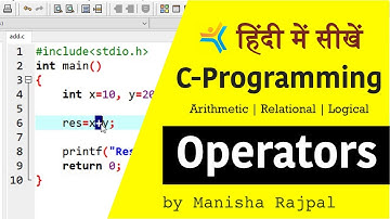 Operators in C Programming - Hindi