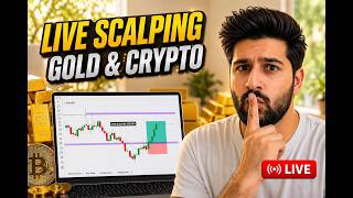 LIVE: BTC & Gold Analysis | 25 - Aug  (V) #livetrading  #btc #livecrptotrading #goldtrading
