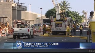 Firefighters extinguish two-alarm rooftop fire at '400 Keawe' construction site