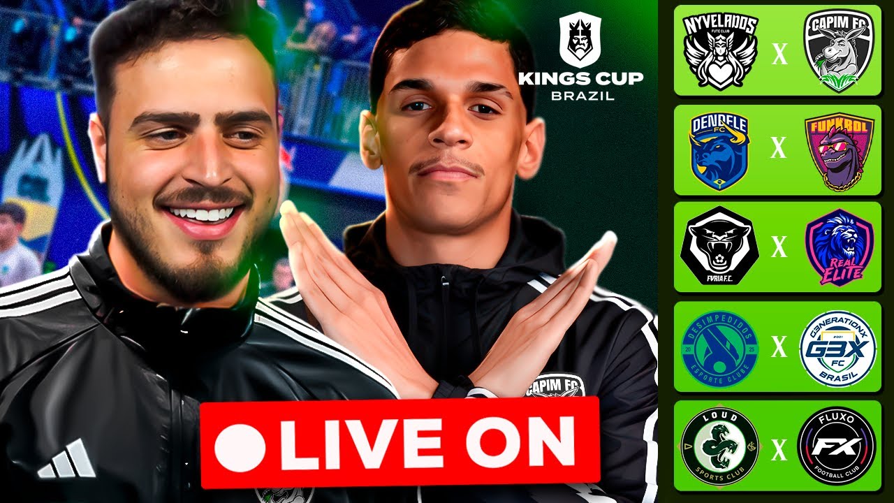 LOUD FC X FLUXO FC | VITORIA DO CAPIM, HOJE TEM PIX | 👑 KINGS CUP BRASIL | JON VLOGS AO VIVO