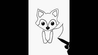 how to draw Foxكيفية رسم الثعلب