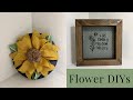 DIY Flower Crafts &amp; Decor