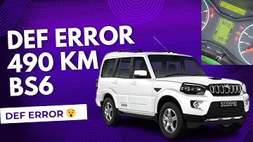 SCORPIO BS6 S5 DEF ERROR 490 KM PROBLEM SOLVED DEF ERROR