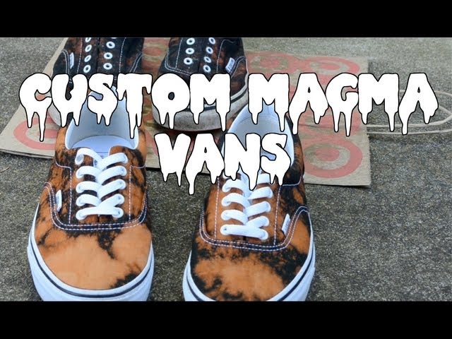 how to get bleach out of vans