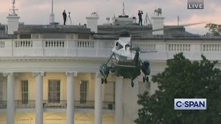 President Trump returns to the White House