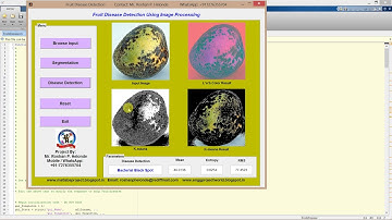 Fruit Disease Detection using Matlab Project SOURCE CODE