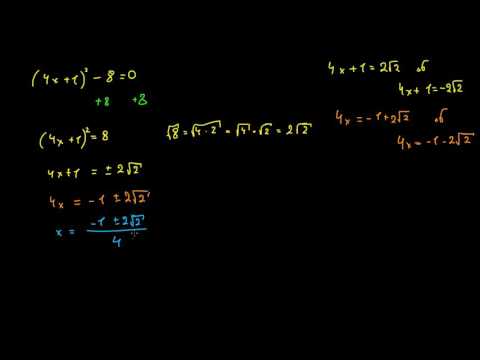 კვადრატული გამოსახულების ამოხსნა კვადრატული ფესვის ამოღებით: გამოწვევა