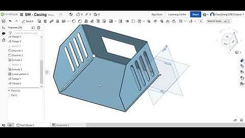 Onshape - Sheet Metal Casing Assembly Design (3D CAD Oncloud)