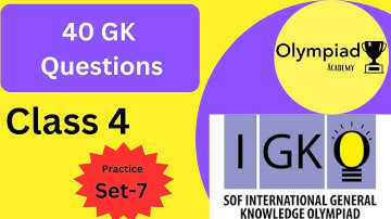 40 Olympiad G.K. Question For #class4