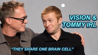 paul bettany & ruaridh mollica giving us the best father-son energy ll Vision & Tommy