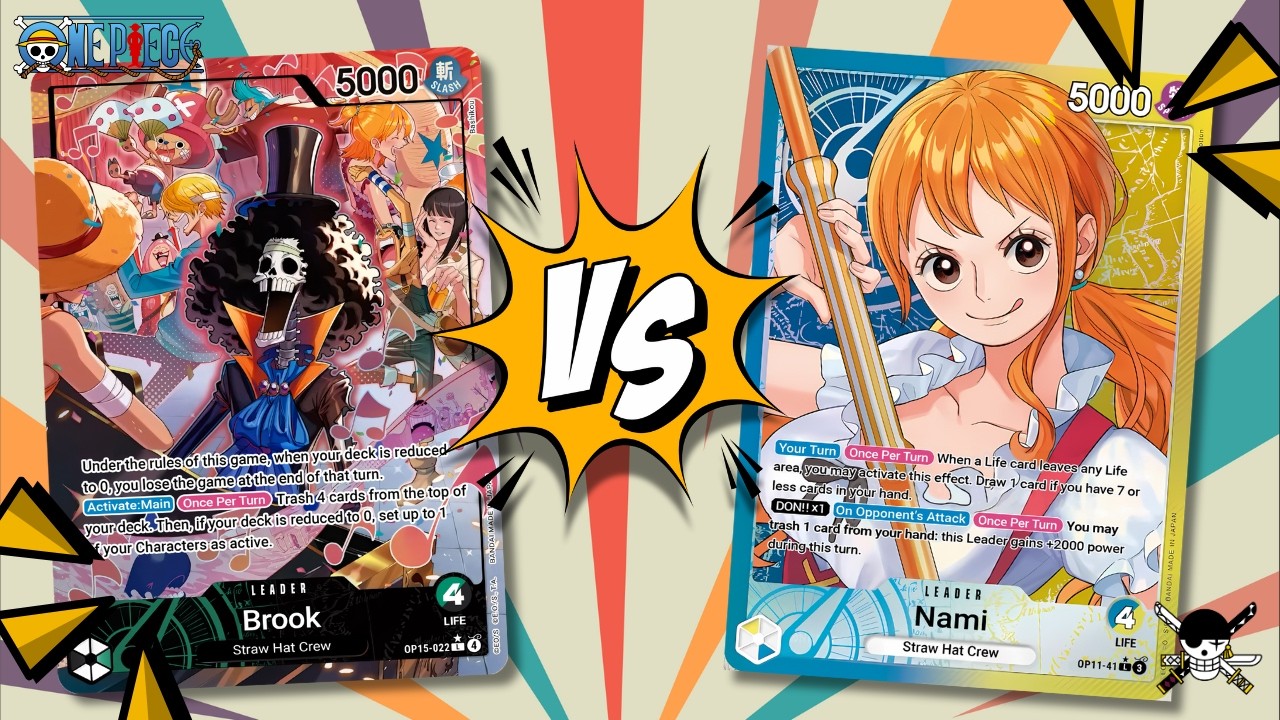 OP15 Brook VS OP11 Nami 🔥 Brook is pure AGGRO!! One Piece TCG Gameplay!