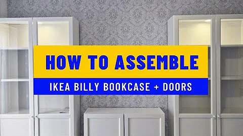 How To Build an IKEA Billy Bookcase + Doors & Lighting Inside