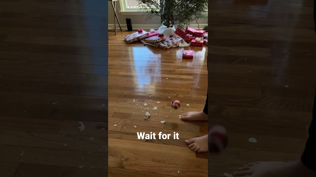 Breaking Christmas Ornaments For fun