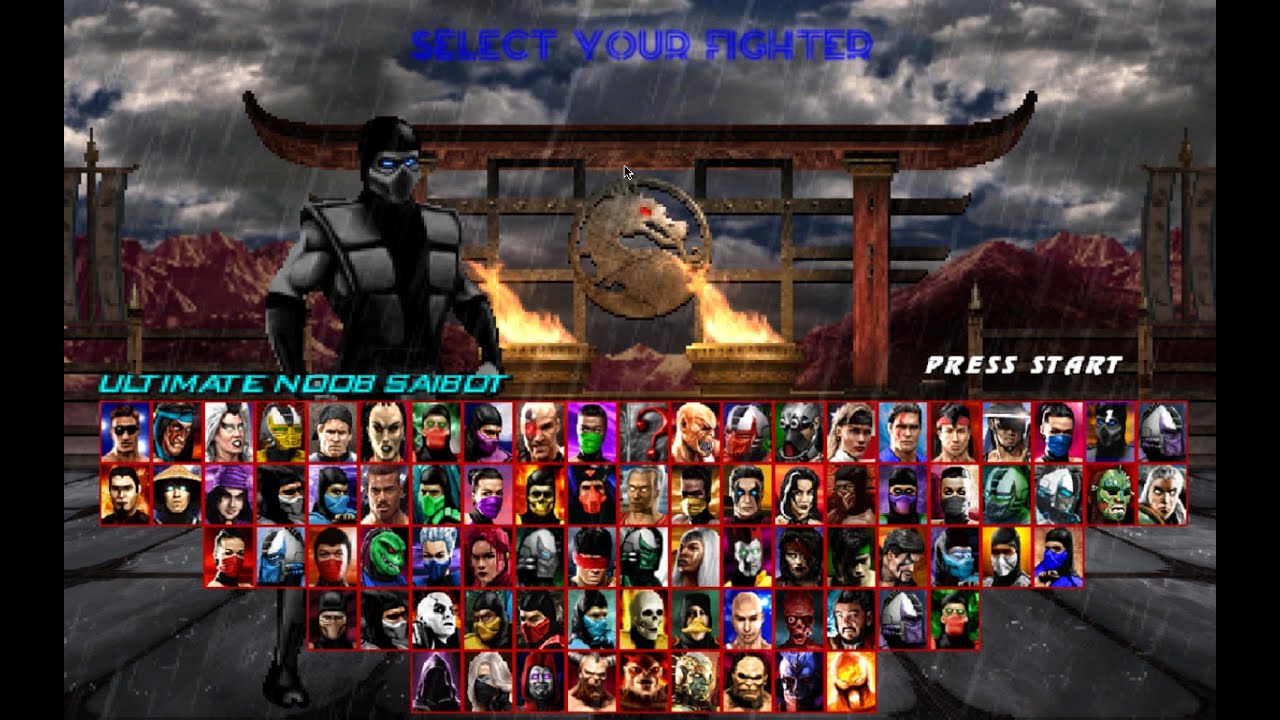 Mortal kombat Project Powered (патч 2.3) нуб сайбот