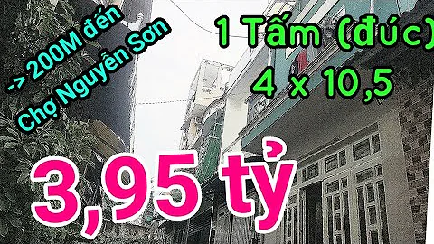 "Chú 4" bán nhà hẻm 294 đường Phú Thọ Hòa quận Tân Phú, 1 Tấm đúc nhà đẹp 4x10,5 Giá 3 tỷ 950 triệu