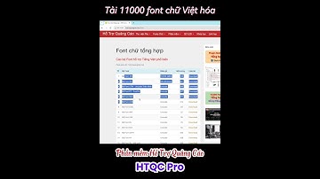 Tải 11000 font chữ Việt hóa miễn phí #coreldraw #htqc  #adobeillustrator