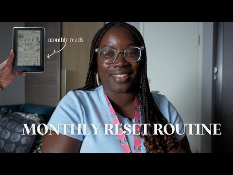 MONTHLY RESET ROUTINE|12 week year recap, setting new goals, content planning + monthly book wrap up