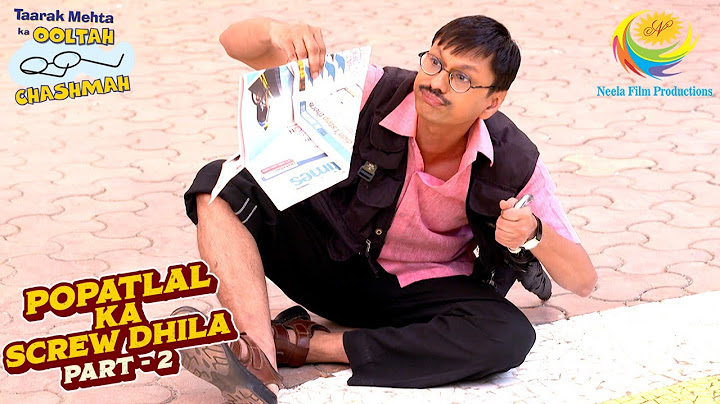 Popatlal क्यों कर रहा है पागलों जैसी हरकत? |Taarak Mehta Ka Ooltah Chashmah| Popatlal Ka Screw Dhila