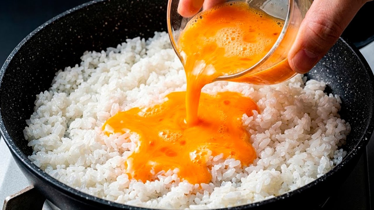 Nur Reis und Eier? 😍 Schnelles & leckeres Rezept! 🍚🥚