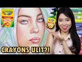 How to Draw Portrait Using Crayon Art Challenge 2 | Billie Eilish | Tagalog Philippines