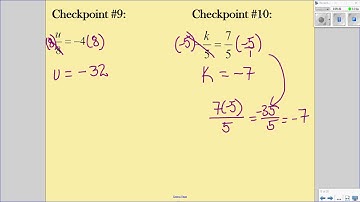 Algebra 1   Unit 2   Lesson 1   One step Equations   SmartNotes   Video Lesson