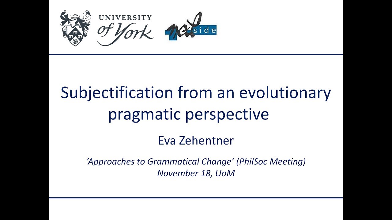 The Philological Society, 18 November 2017 – Dr Eva Zehentner (York)