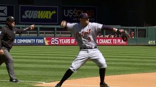 DET@MIN: Castellanos makes second great play at third