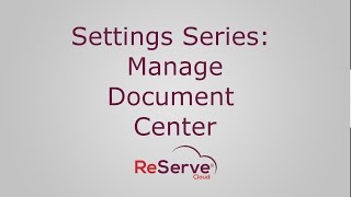 Settings Series: Correspondence - Manage Document Center screenshot 3