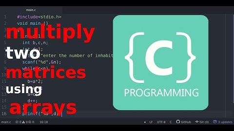 C Programming : Multiply Two Matrices Using Multi-dimensional Arrays