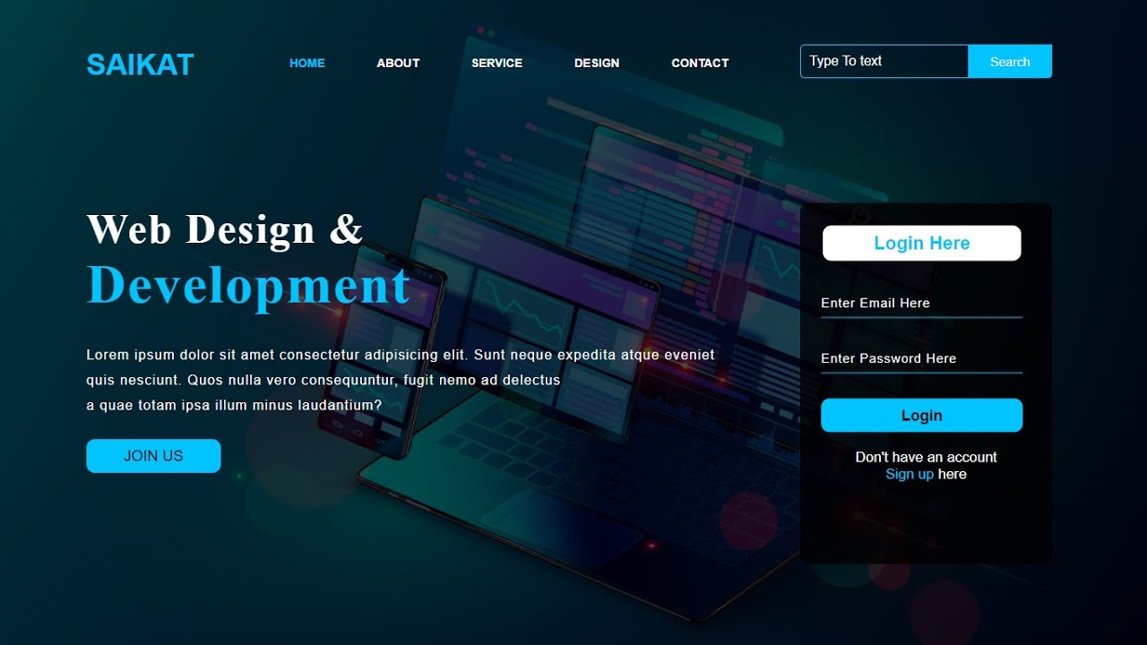 How to Make a Website Using HTML & CSS Step By Step - YouTube