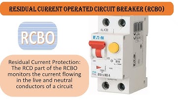 Residual Current Operated Circuit Breaker RCBO Principle and Advantages