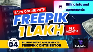 How to Submit Billing Information on Freepik Contributor 2024 in Hindi/Urdu | Class 04