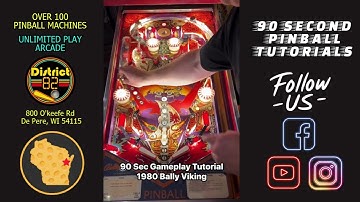 90 Second Pinball Tutorials - Bally Viking Pinball Machine