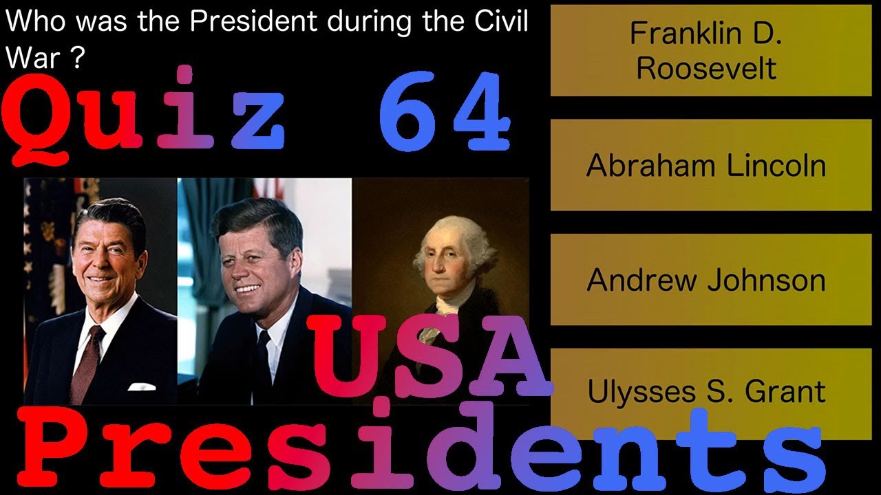 Famous People, USA Presidents, Pub Trivia/General Knowledge Quiz 64
