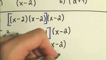 Multiplying Polynomials - Slightly Harder Examples # 4 - Cubing Binomials