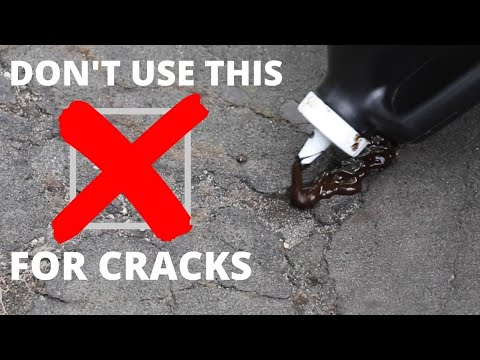 Vídeo: Como você conserta rachaduras profundas na entrada de automóveis de asfalto?