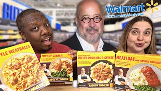 Trying CELEBRITY FROZEN DINNERS From Walmart! [Andrew Zimmern]