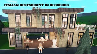 Building an Italian restaurant in my bloxburg town!